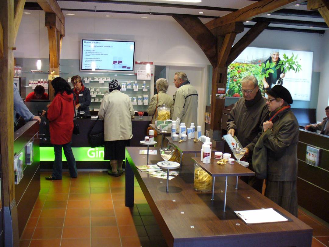 Ginsengshop in der FloraFarm Walsrode