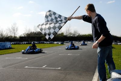 Outdoor-Strecke vom Ralf Schumacher Kart & Bowl