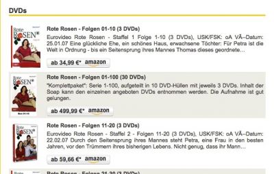 Liste von Rote Rosen DVDs